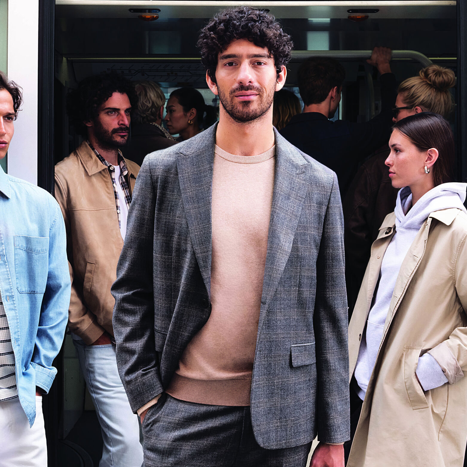 Veste de costume confort &agrave; carreaux