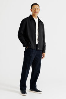 Veste pressionn&eacute;e col chemise