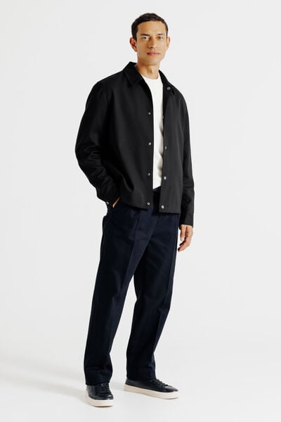 Vest hemdskraag met drukknopen