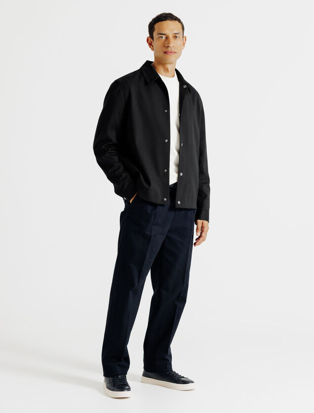 Veste pressionn&eacute;e col chemise