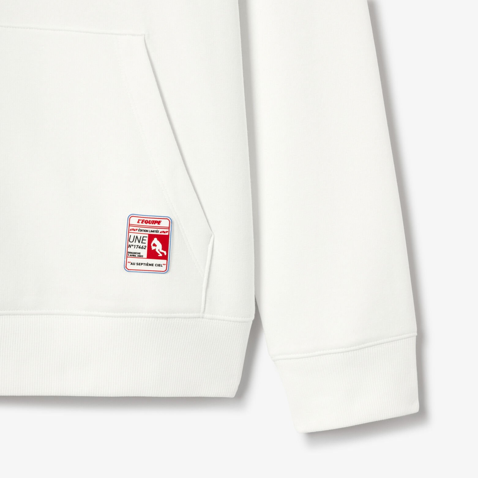 Sweat &agrave; capuche imprim&eacute; licence L'&Eacute;quipe