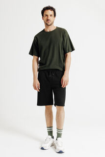 Short en molleton taille élastiquée