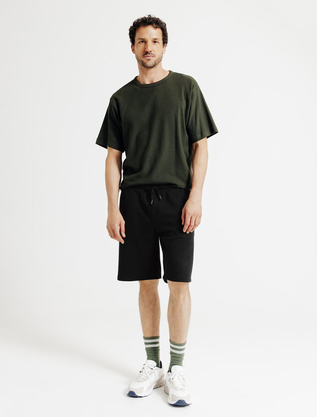 Short en molleton taille élastiquée