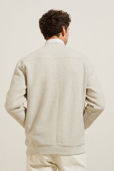 Sweat en maille zipp&eacute;