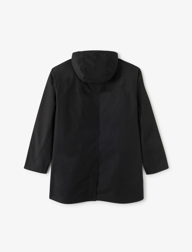 Parka longue waterproof &agrave; capuche