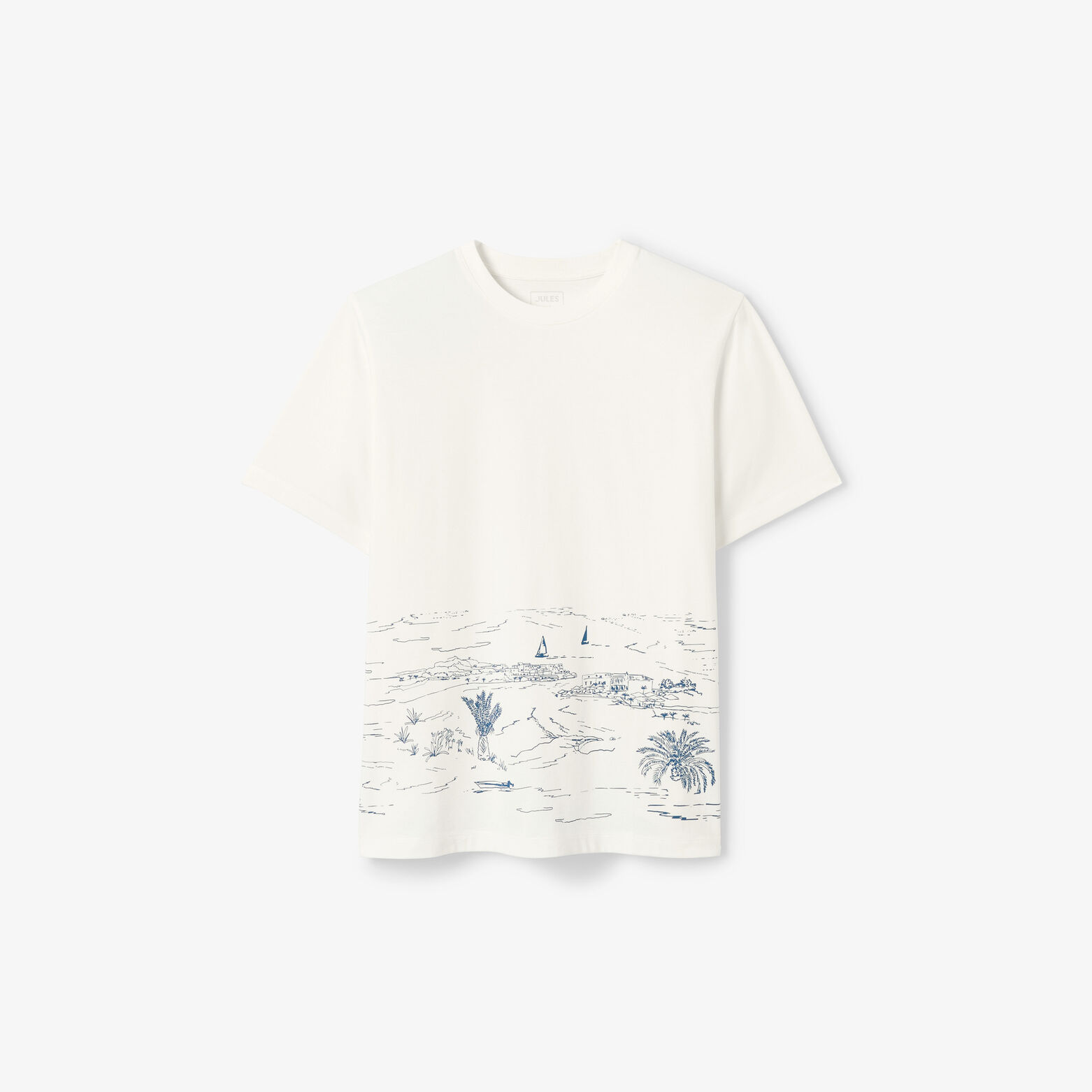 T-shirt met landschapsprint