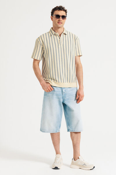 Polo manches courtes ray&eacute;