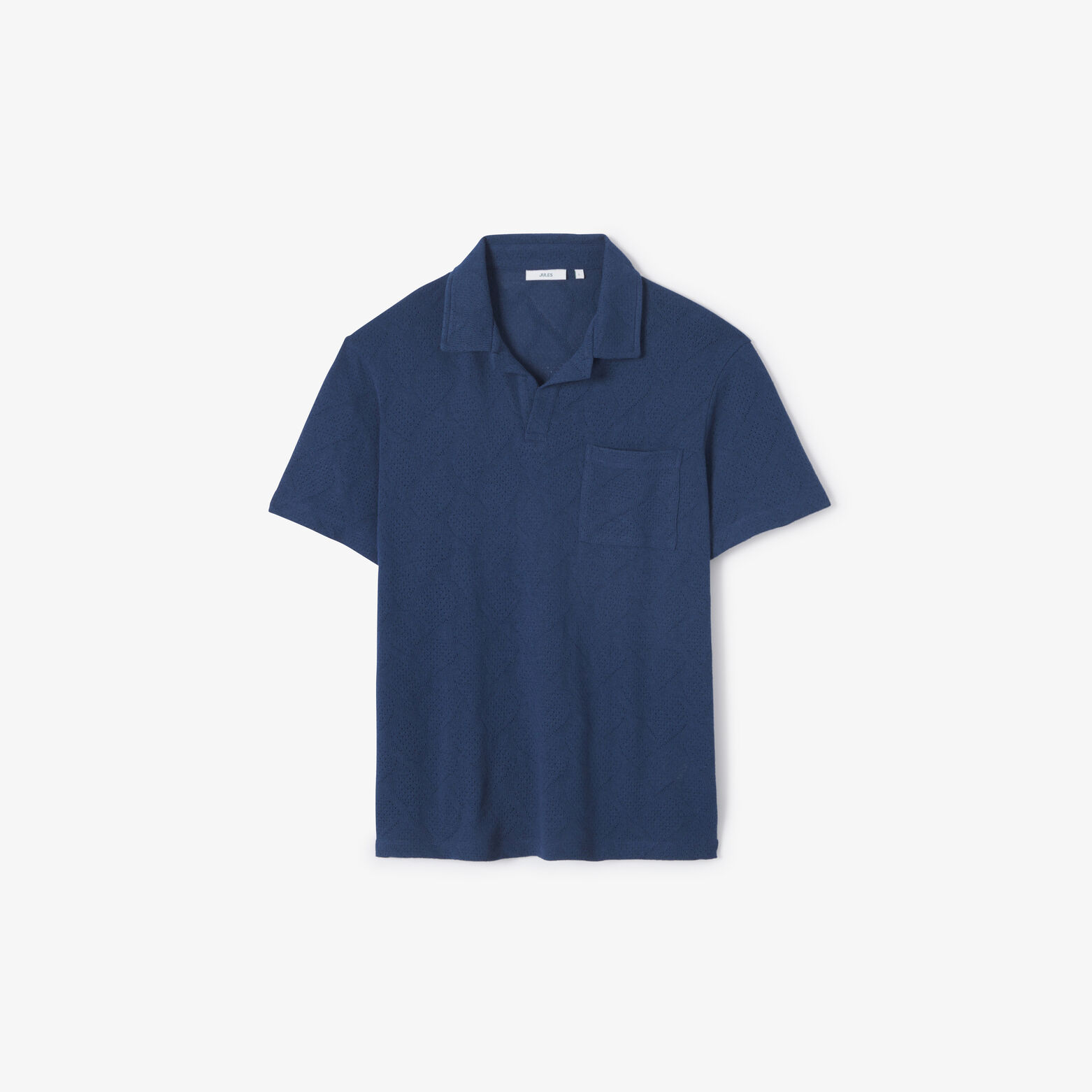 Polo col resort jacquard