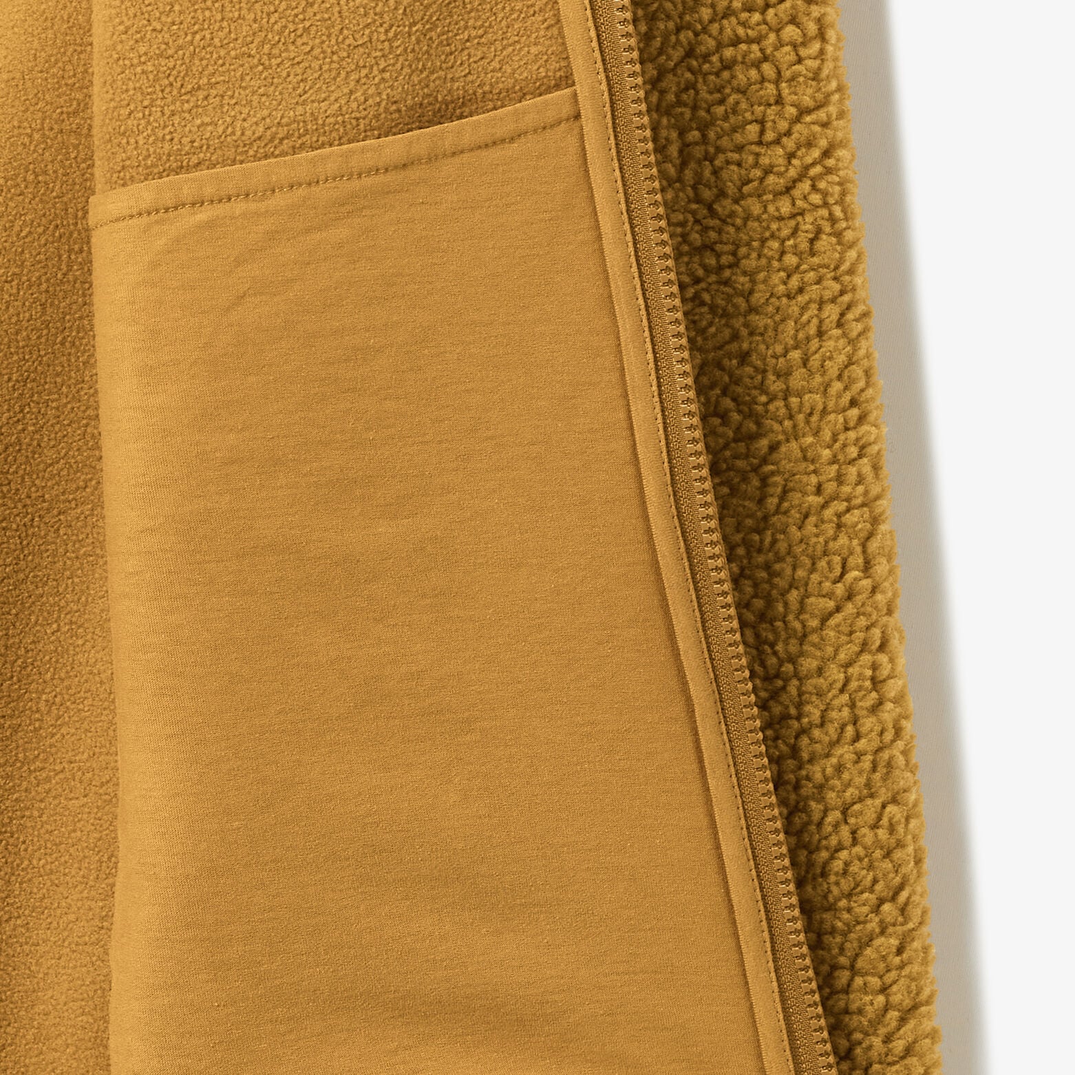Veste zipp&eacute;e sherpa contrast&eacute;e