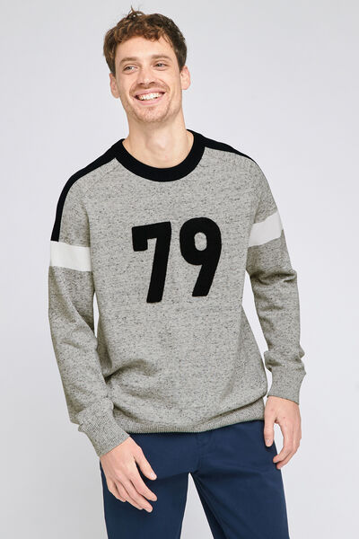 Pull col rond bouclette
