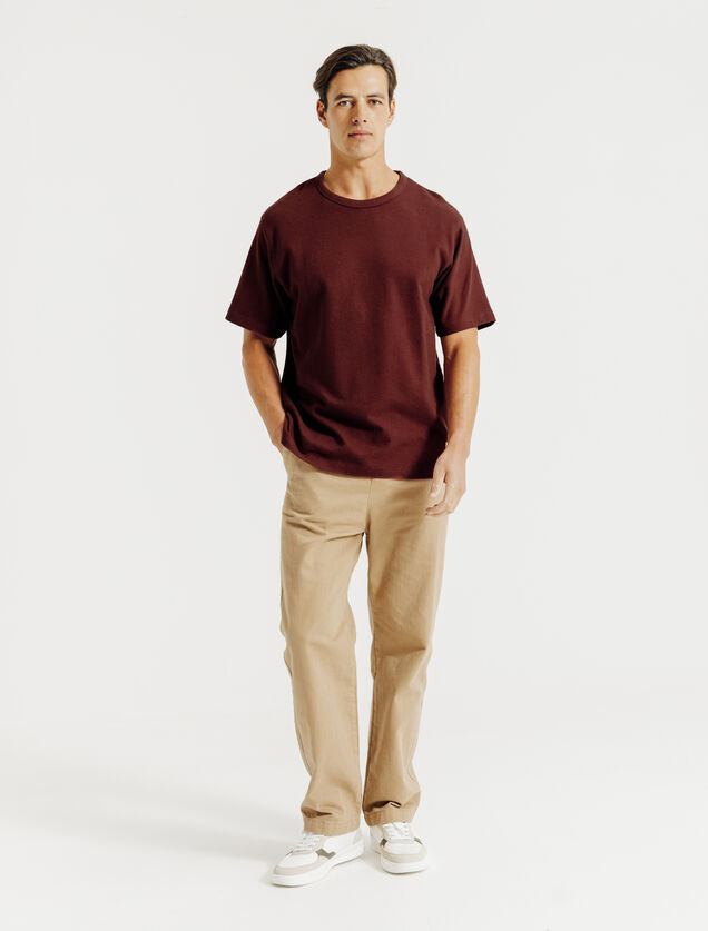 T-shirt in fantasiestof