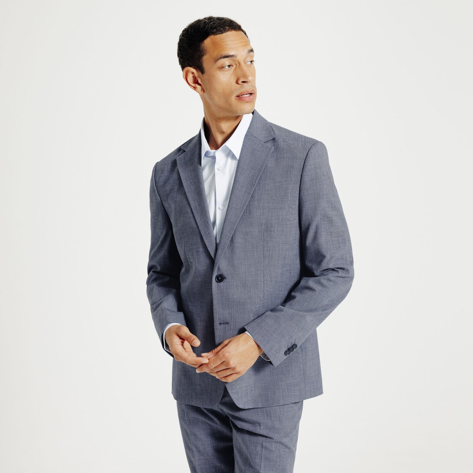 Tweekleurig comfort fit kostuumvest