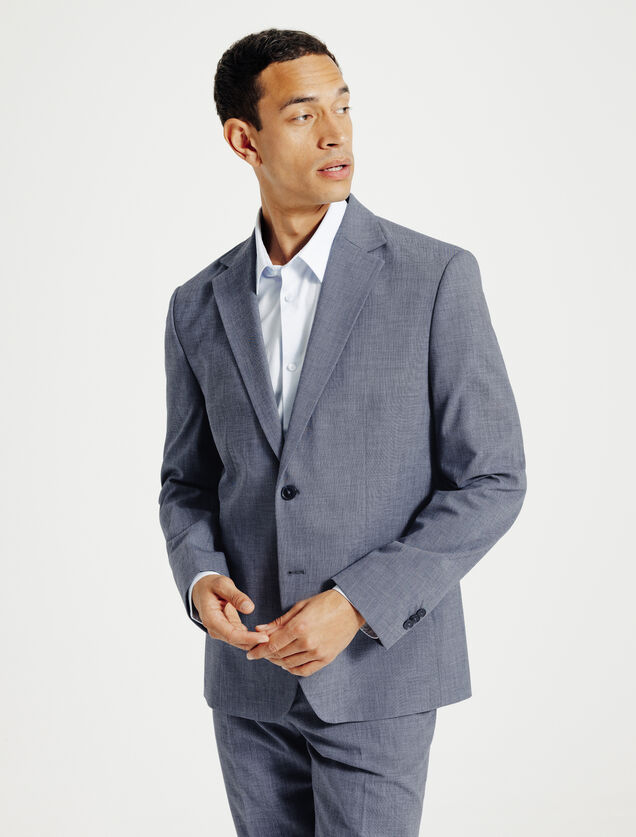 Tweekleurig comfort fit kostuumvest