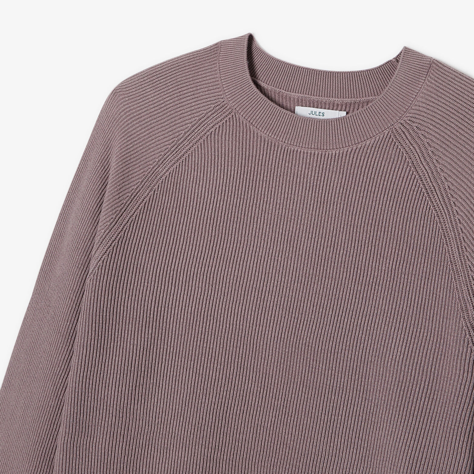 Pull col rond en cote
