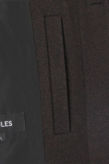 Manteau long col chemise