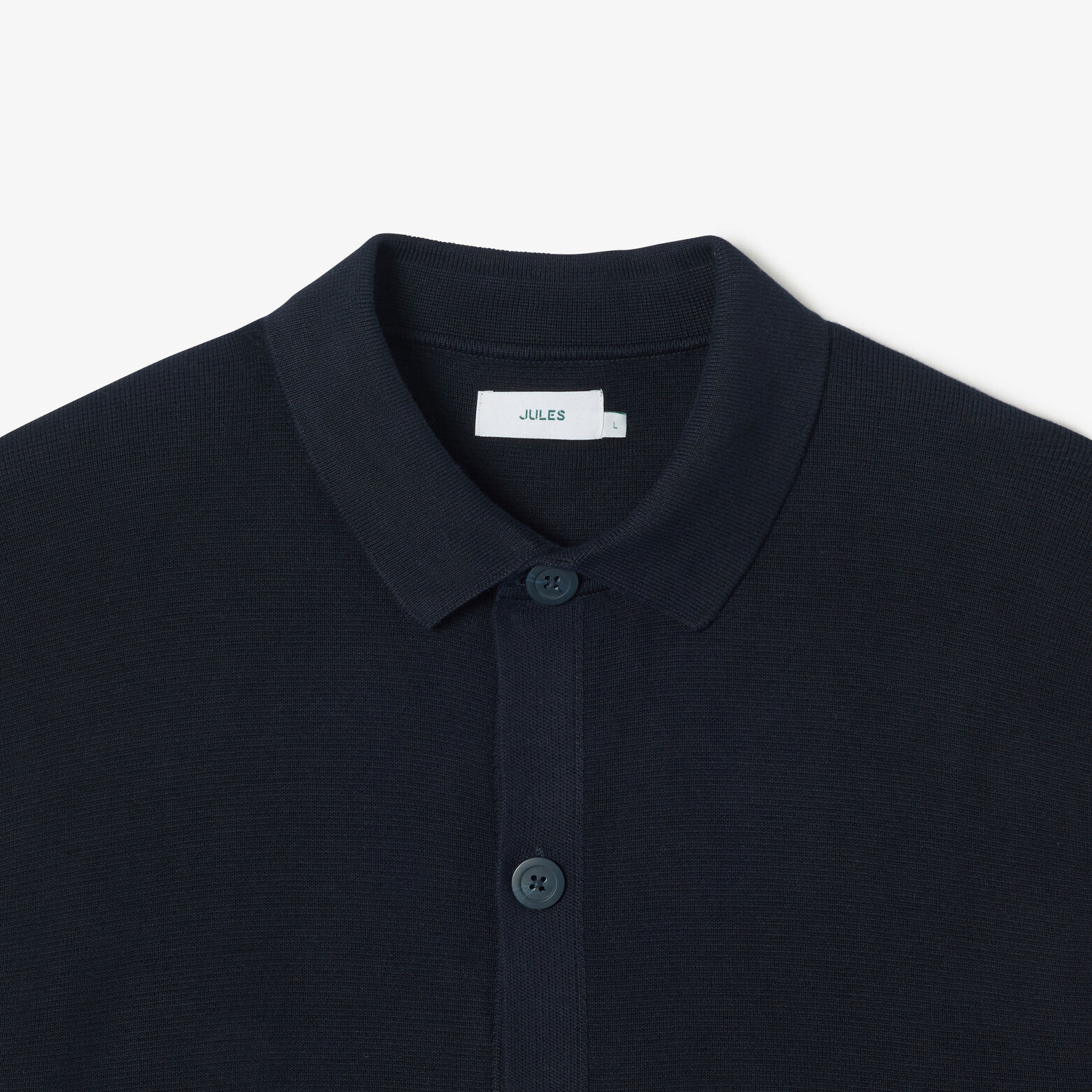 Gilet cardigan boutonné col polo