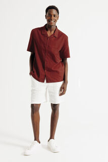 Chemisette en coton lin unie
