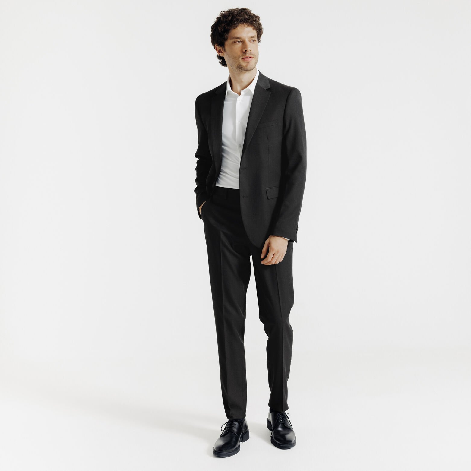 Pantalon de costume slim uni