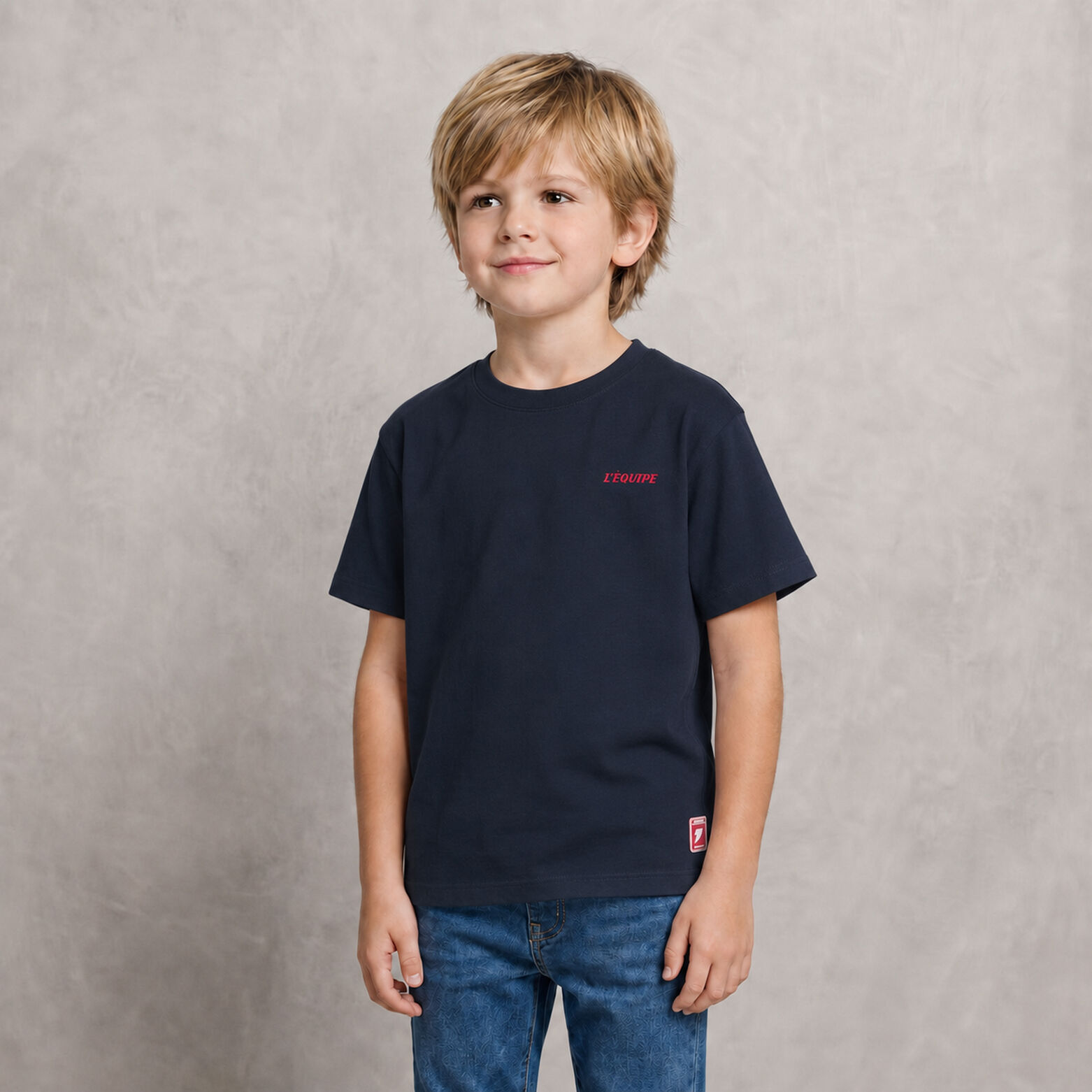 Tee shirt enfant imprim&eacute; dos licence L'&Eacute;quipe
