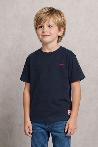 Tee shirt enfant imprim&eacute; dos licence L'&Eacute;quipe