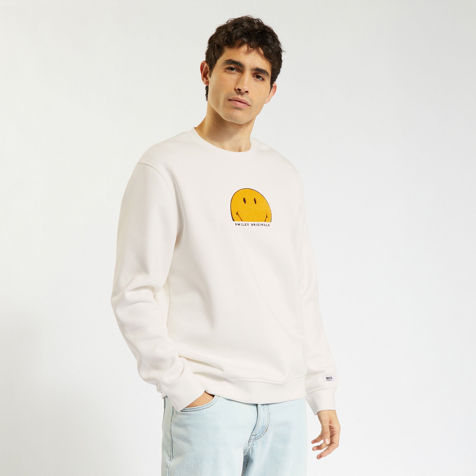 Trui met smiley clearance
