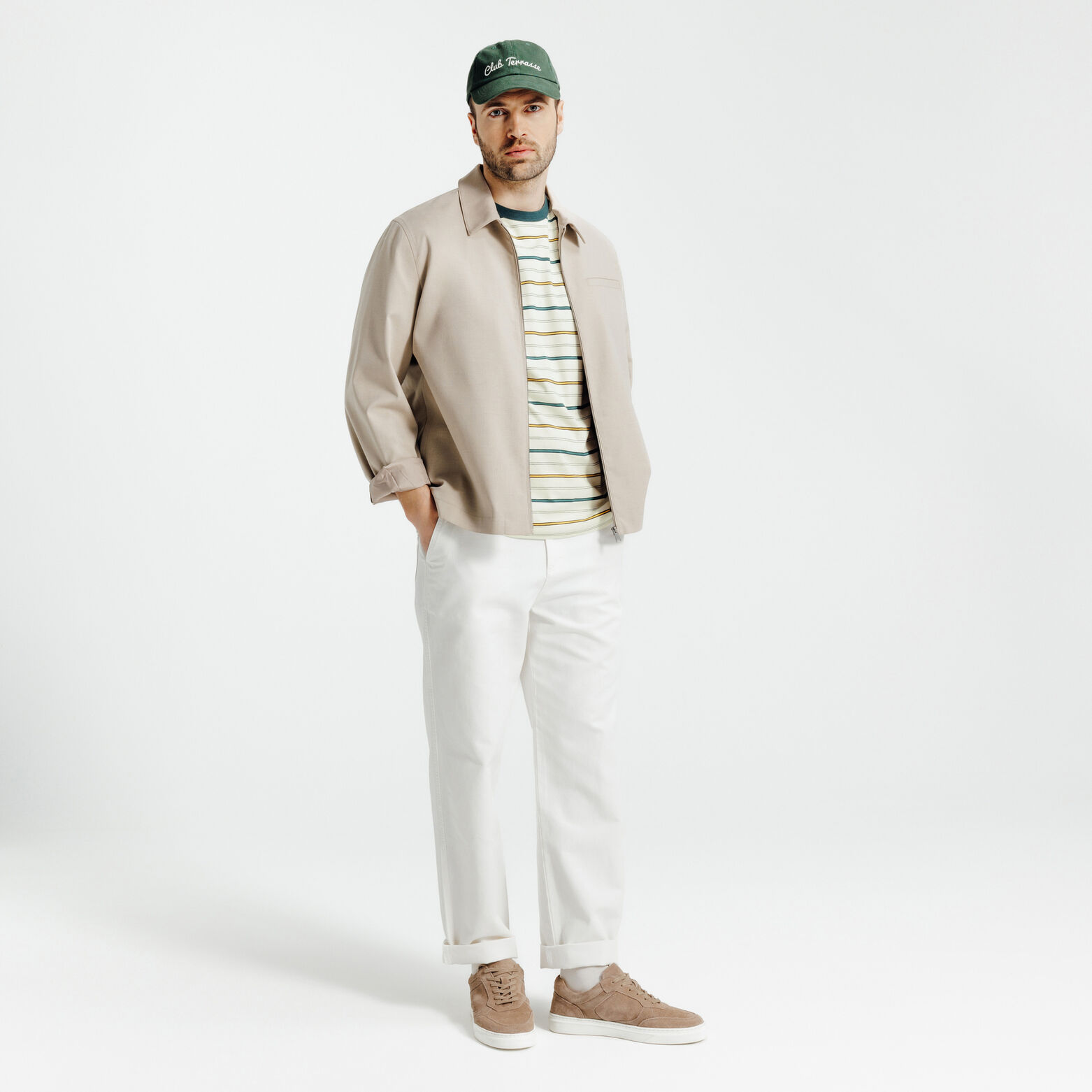 Tee shirt ray&eacute; contrast&eacute;