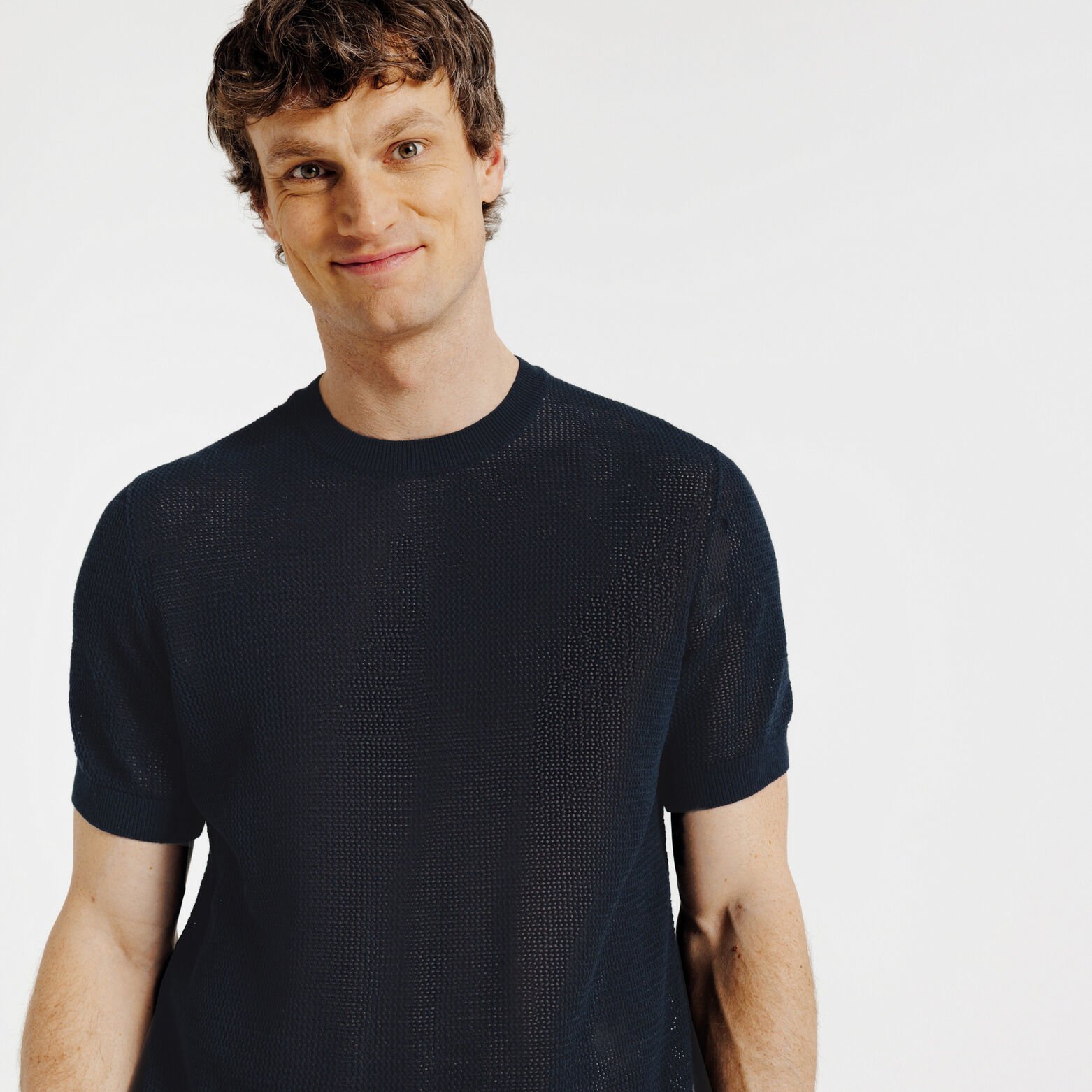 Tee shirt en maille manches courtes