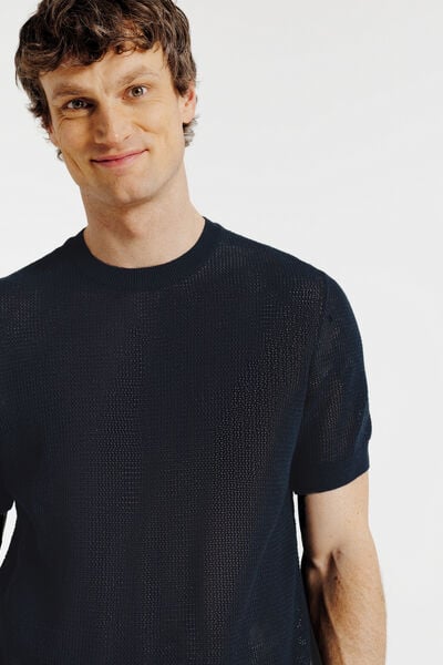 Tee shirt en maille manches courtes