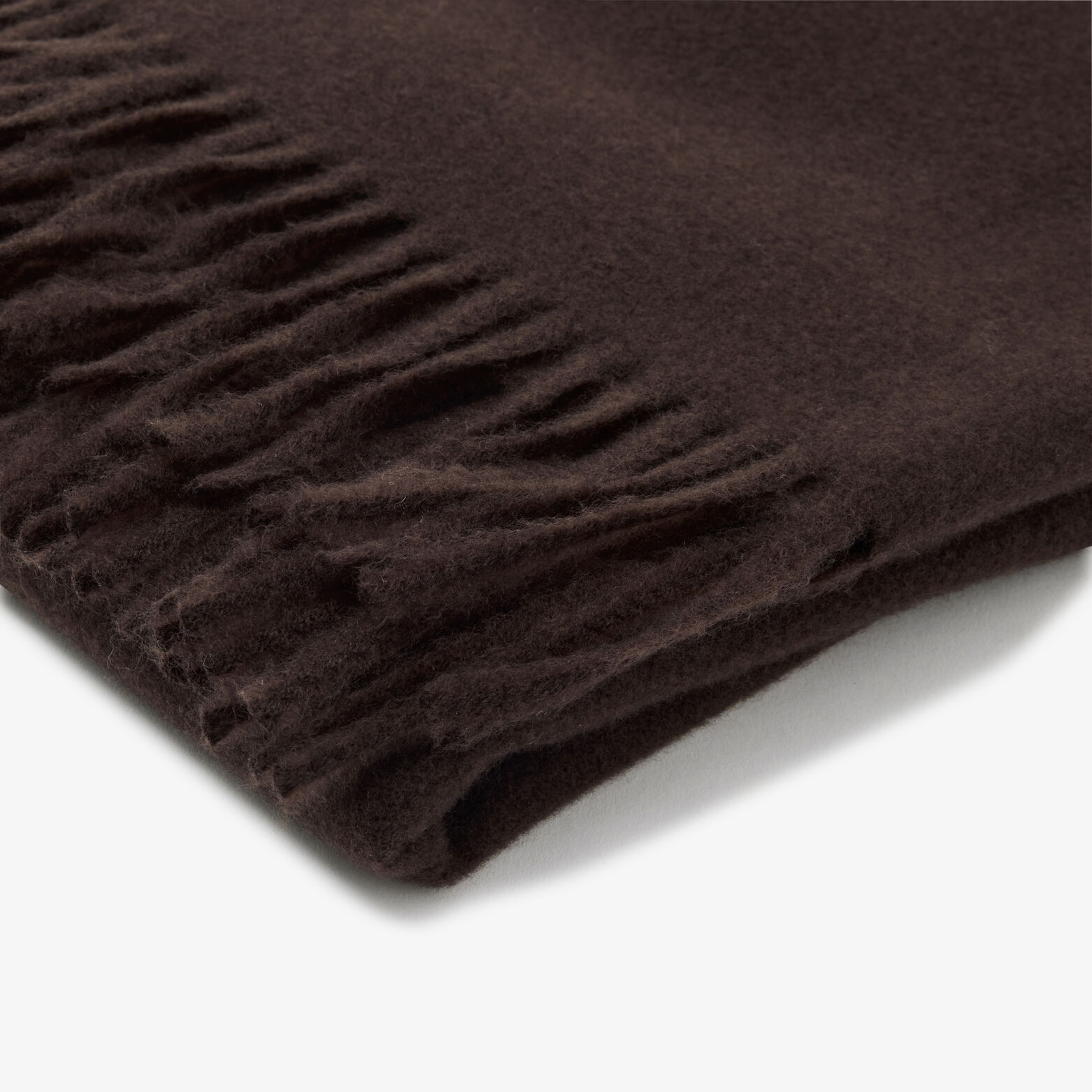 Effen sjaal met zacht aspect