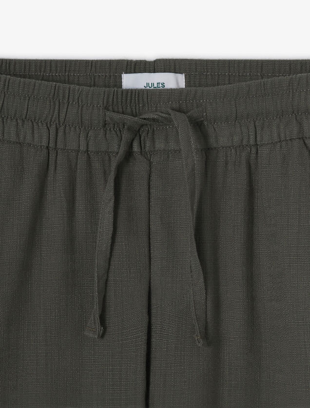 Pantalon loose mati&egrave;re textur&eacute;e