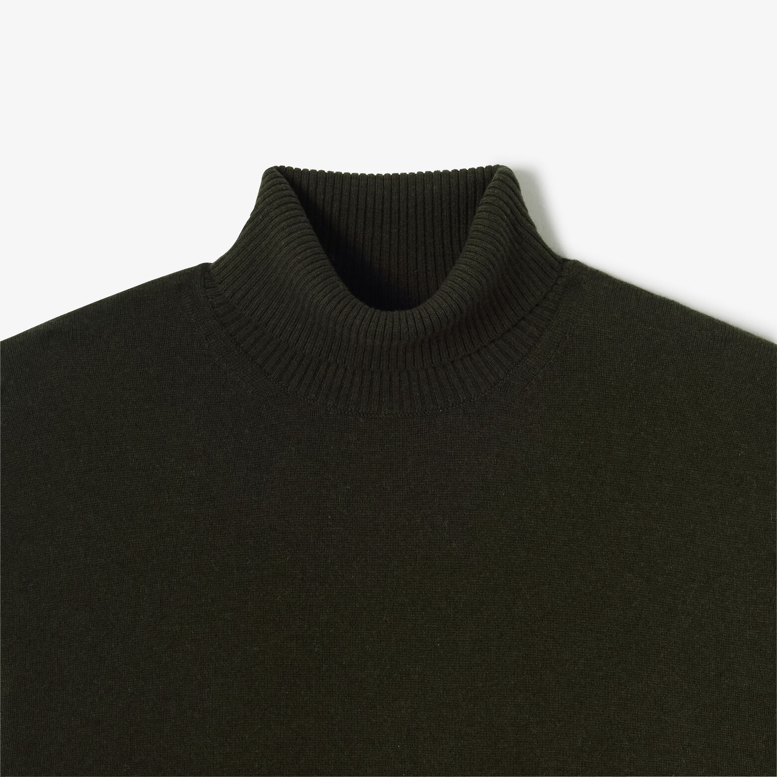 Trui met rolkraag in merinos kasjmier