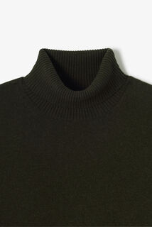 Trui met rolkraag in merinos kasjmier