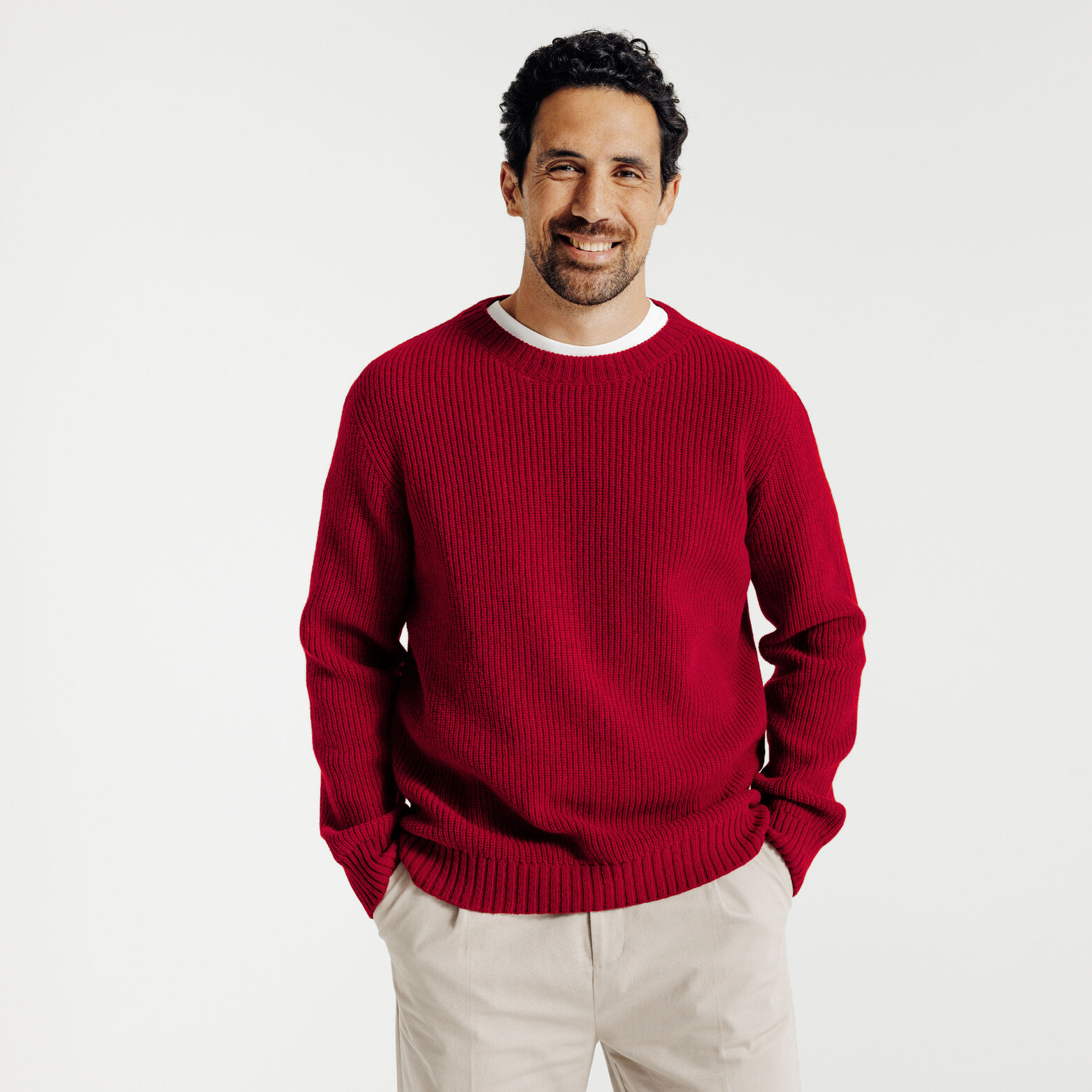 Trui van merino/kasjmiermix Made in France