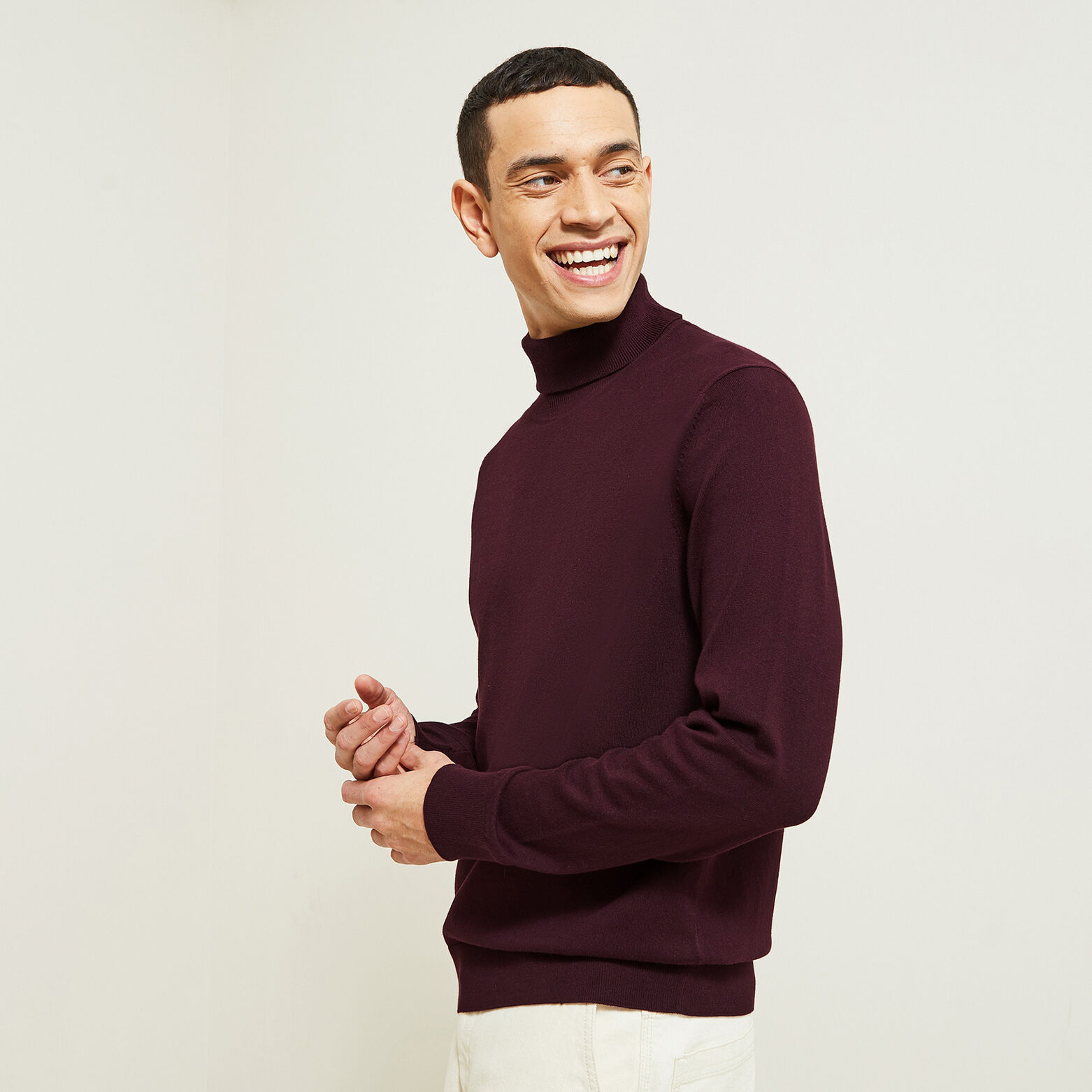 Pull Femme Harlowe & Graham - Col Roulé Violet, Dos Ouvert, Taille M, Neuf Avec étiquettes