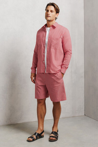 Chemise 100% coton regular ray&eacute;e