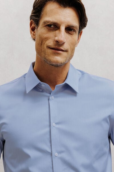 Chemise sans repassage en coton regular