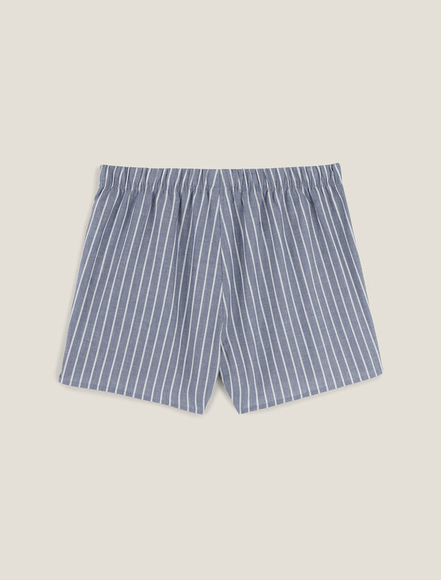 Caleçon rayé en coton