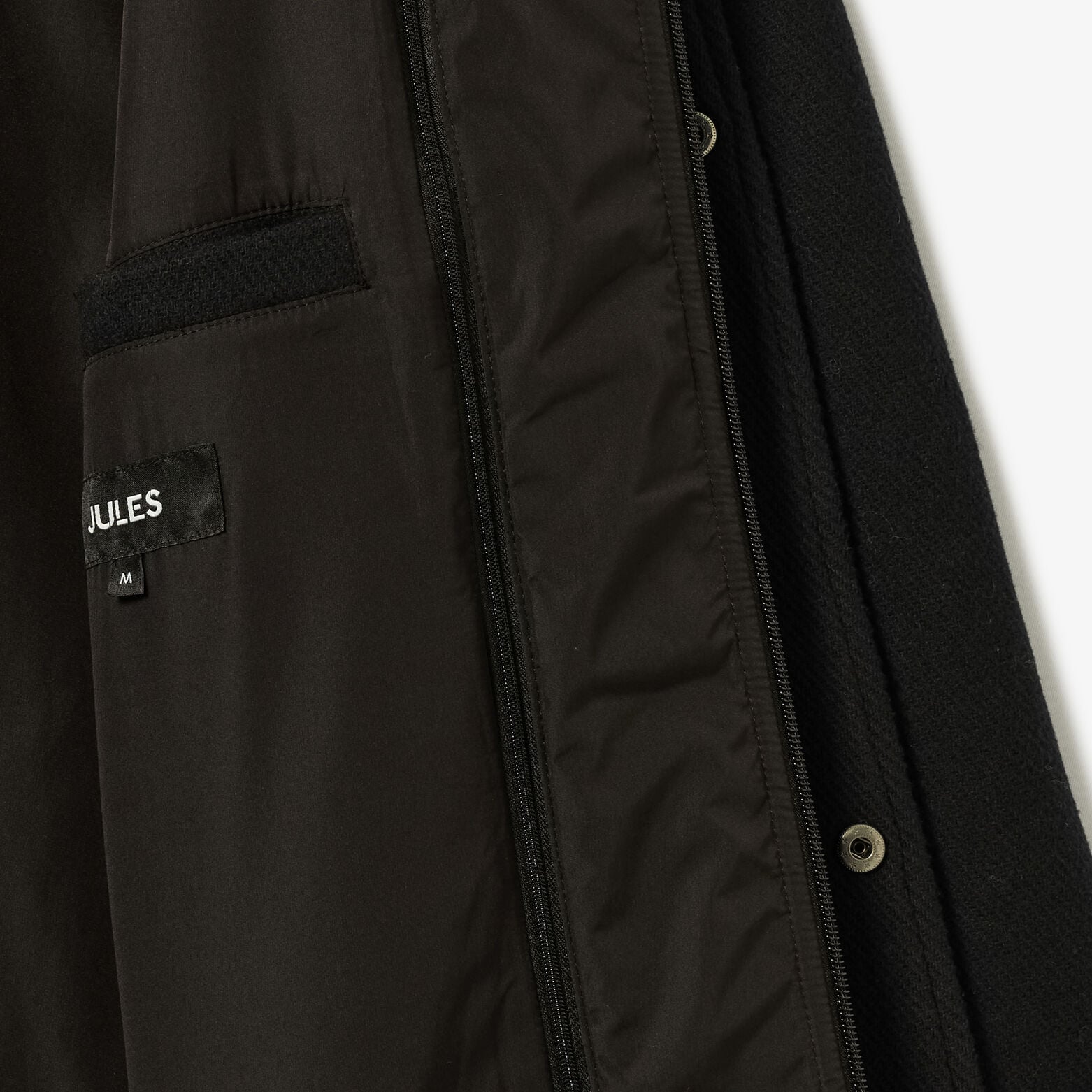 Manteau court parementure amovible