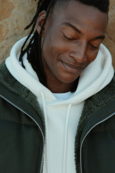 Doudoune sans manche à capuche