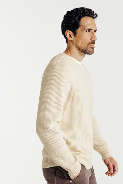 Pull mérinos cachemire Made in France