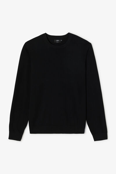 Trui ronde hals in merinos