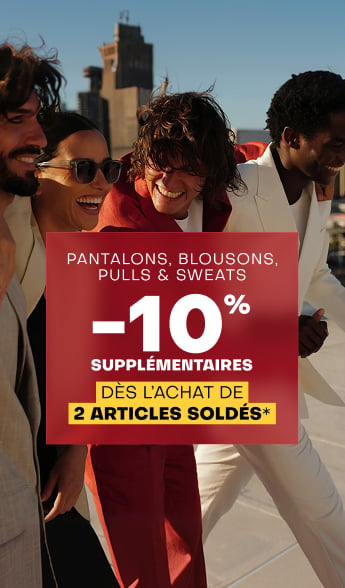 -10% supplémentaires dès l'achat de 2 articles soldés*