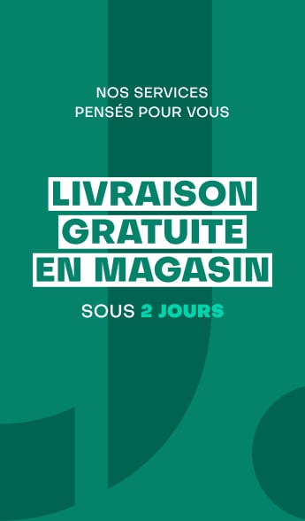 Livraison gratuite en magasin