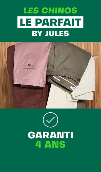 Les Chinos le parfait by Jules - Garanti 4 ans