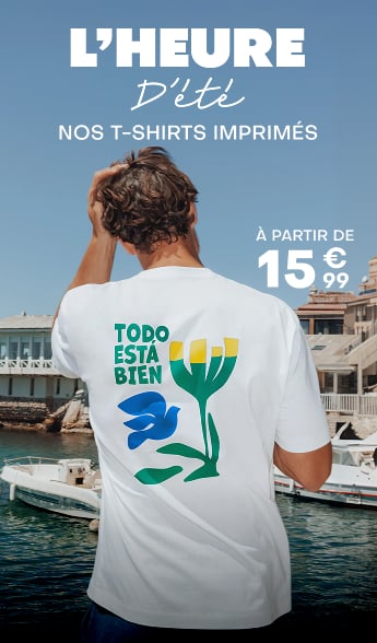 L'heure d'éte - Nos t-shirts imprimés à partir de 15€99