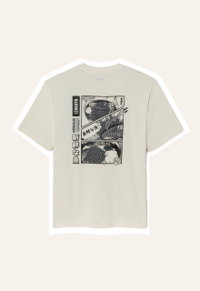 T-shirt imprimé écru