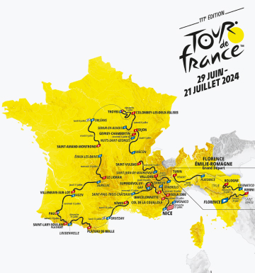 Carte Tour de France