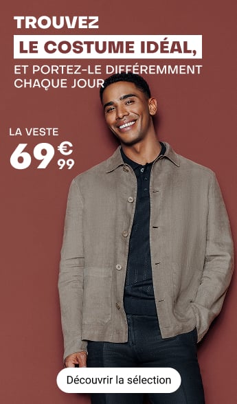 Trouvez le costume idéal, et portez le différemment chaque jour - La veste 69€99