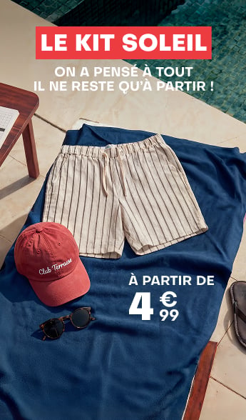 Le kit soleil ! On a pensé à tout à partir de 4€99