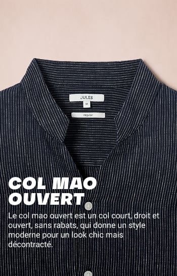 Open mao kraag